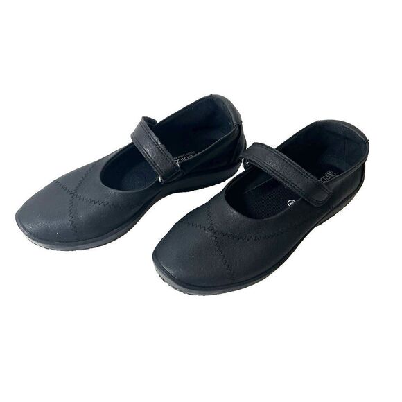 Arcopedico Womens EU 36 US 5.5 Comfort Casual Black Mary Jane Fabric Flats Shoes - Picture 2 of 10
